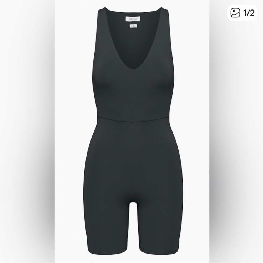 Aritzia Black Sleeveless Jumpsuit